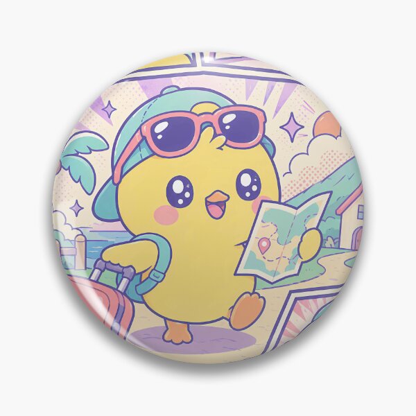 Item preview, Kawaii Tourist Chick Adventure designed and sold by Gift Phrase Studio.