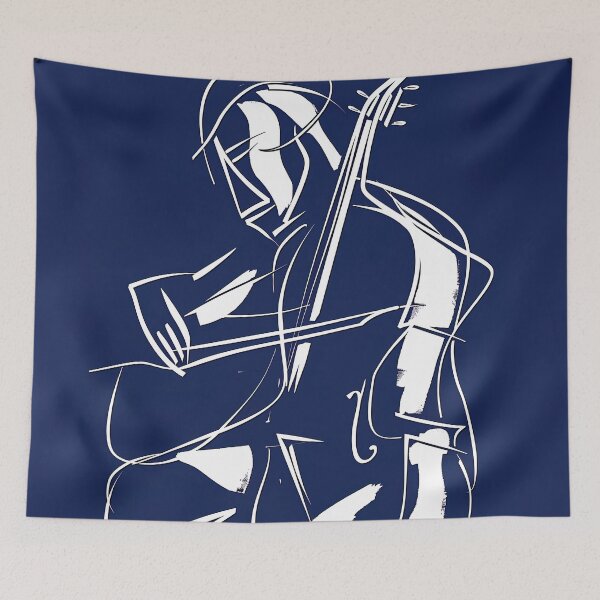 Item preview, Classical music - Blue Abstract Art designed and sold by shadow-bloom.