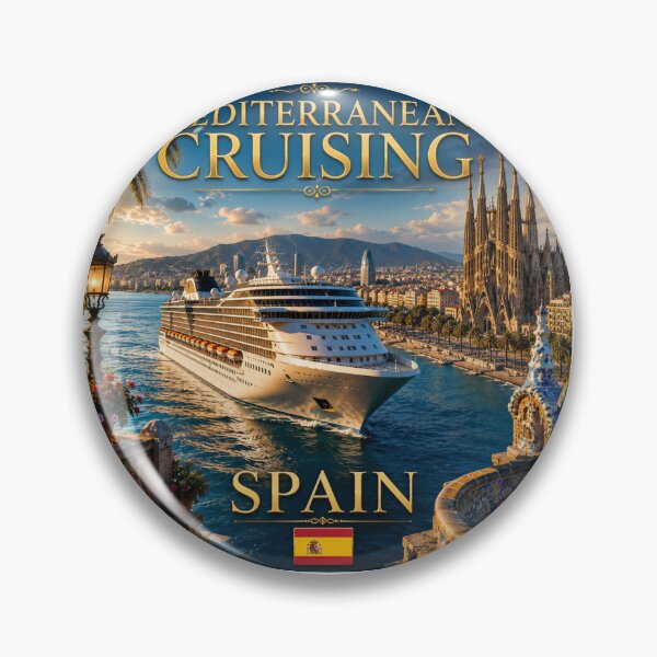 Item preview, Mediterranean Cruising  Spain designed and sold by globetrottergfx.