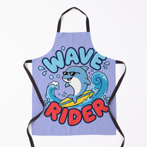 Item preview, Wave Rider – Cute Surfing Dolphin Design designed and sold by Sea Gem.