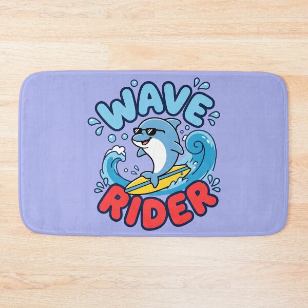 Item preview, Wave Rider – Cute Surfing Dolphin Design designed and sold by Sea Gem.