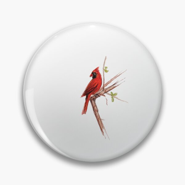 Item preview, Cardinal - Tiny Hand painted Watercolor Painting designed and sold by artpadanna.