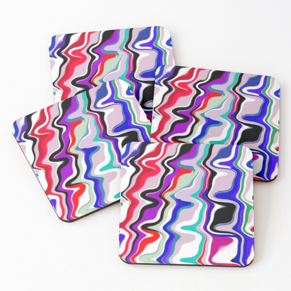 Item preview, Psychedelic Retro Liquid Wavy Stripes designed and sold by ChonkyWave.