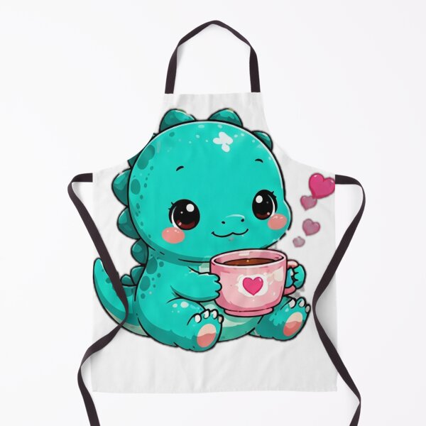Item preview, Cute Dinosaur Drinking Coffee Sticker designed and sold by DailyDoodlesBySumbul.