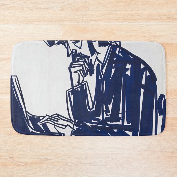Item preview, Claude Debussy - Blue Abstract Art designed and sold by shadow-bloom.