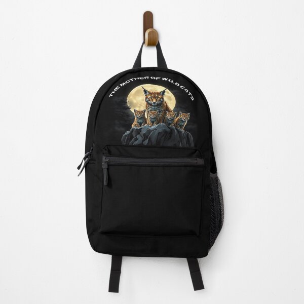 Item preview, The Mother of Wild Cats Lynx and Kittens Full Moon designed and sold by hoodiehood.