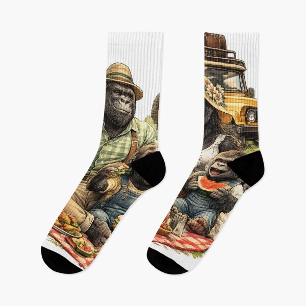 Item preview, Gorilla family picnic adventure  designed and sold by urbanshop7.