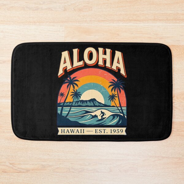 Item preview, Retro Aloha Hawaii Surf Sunset Vintage 1959 designed and sold by BumbleBloom7.
