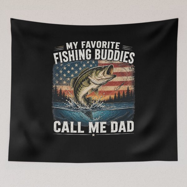 Item preview, Fishing Buddies Funny Bass Fisherman Graphic designed and sold by FormalDehyena.