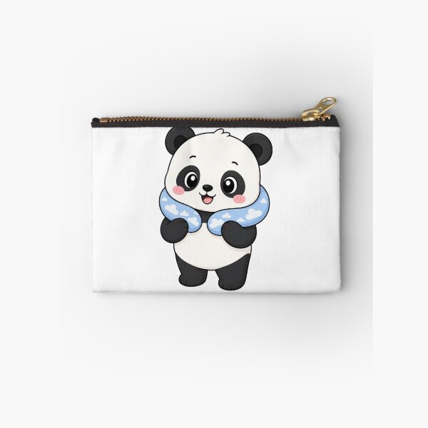 Item preview, Cute Panda Wearing Travel Pillow Kawaii Cartoon Design designed and sold by Seculinator.