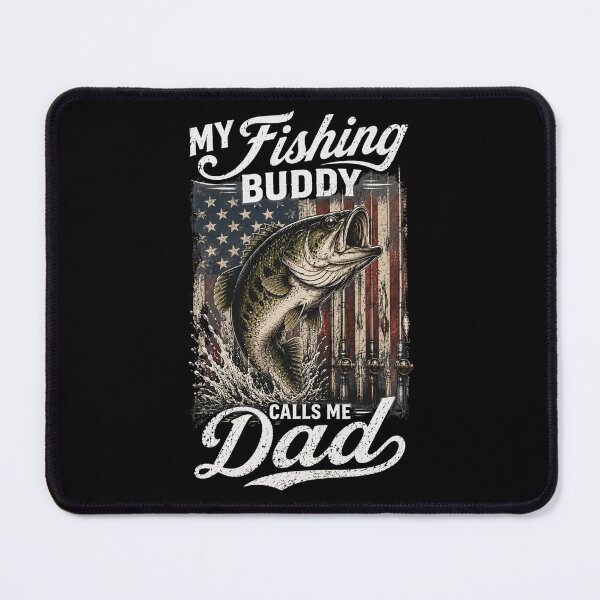 Item preview, bass fishing dad american flag graphic for anglers designed and sold by FormalDehyena.