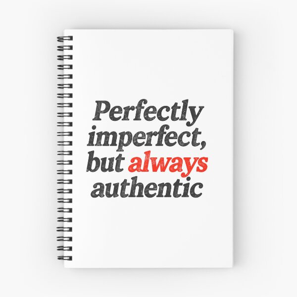 Item preview, Perfectly Imperfect But Always Authentic T-Shirt | Inspirational Quote | Minimalist Typography | Vintage Graphic Tee designed and sold by Vvmd.