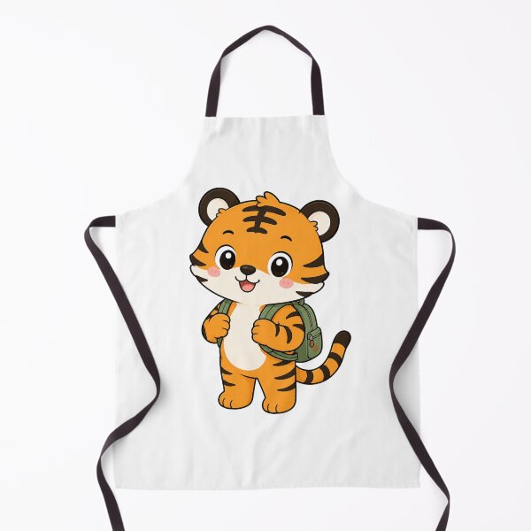 Artikelvorschau, Cute Tiger with Backpack Kawaii Cartoon Travel Design entworfen und verkauft von Seculinator.