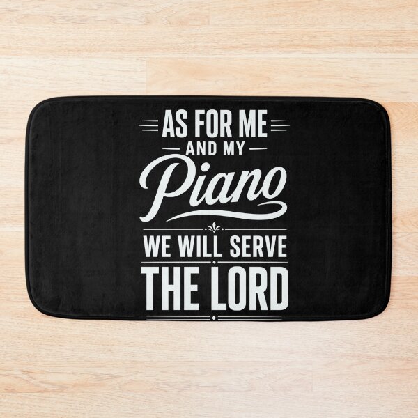 Item preview, Piano As For Me And My Faith Filled Christian Quote designed and sold by FormalDehyena.