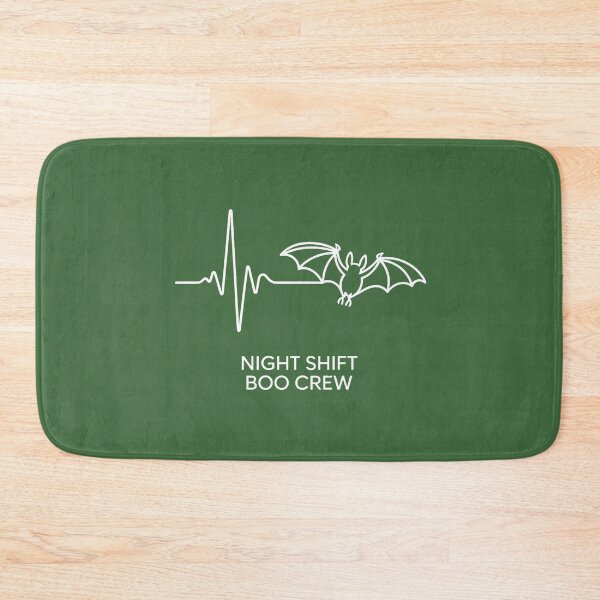 Item preview, Night Shift Boo Crew Bat Heartbeat Nurse Halloween Shirt designed and sold by Raw Tigers.