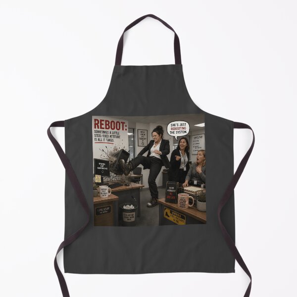 Item preview, Reboot Sometimes Steel Toe Attitude Funny Office Computer Design designed and sold by Hornace88studio.