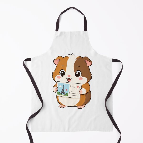 Item preview, Cute Guinea Pig Holding Postcard Kawaii Cartoon Travel Design designed and sold by Seculinator.