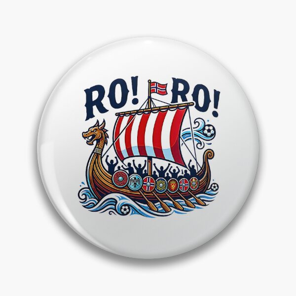 Item preview, Norway Viking Row Ro! Ro! Supporter Longship Retro Graphic designed and sold by Rahamkshop.