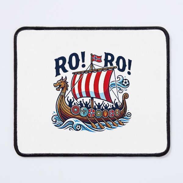 Item preview, Norway Viking Row Ro! Ro! Supporter Longship Retro Graphic designed and sold by Rahamkshop.