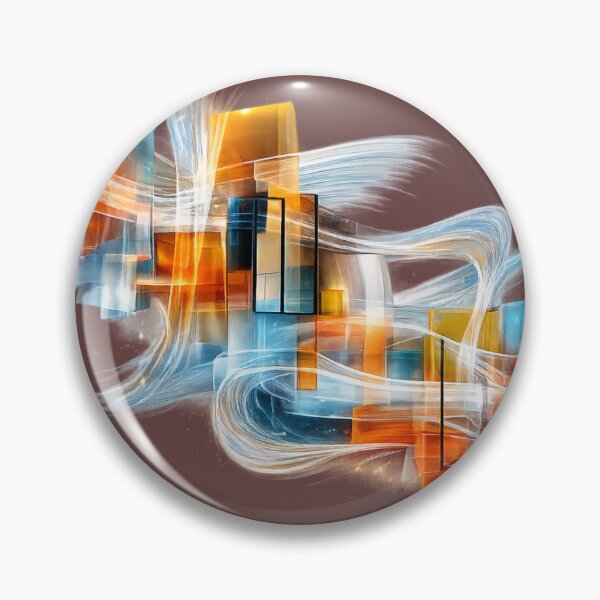 Item preview, Abstract Neon Flow Geometric Glass Art designed and sold by Art-Vortex-fr.