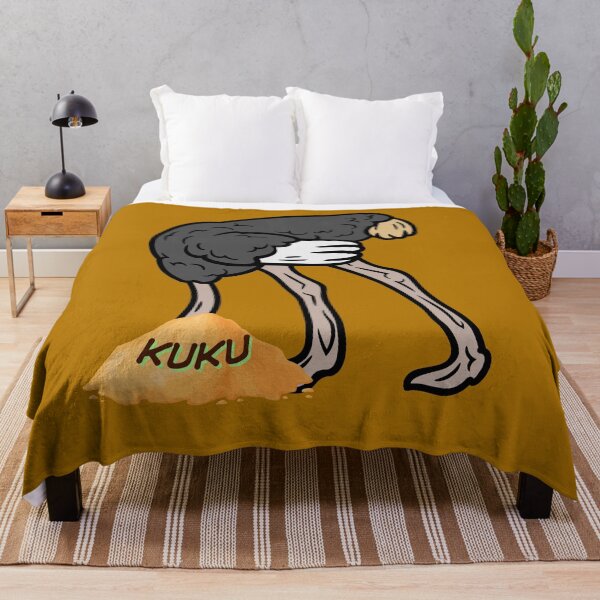 Item preview, Funny Ostrich Head in the Sand KUKU Avoiding Problems Meme Cartoon. designed and sold by LunaPrintCo.