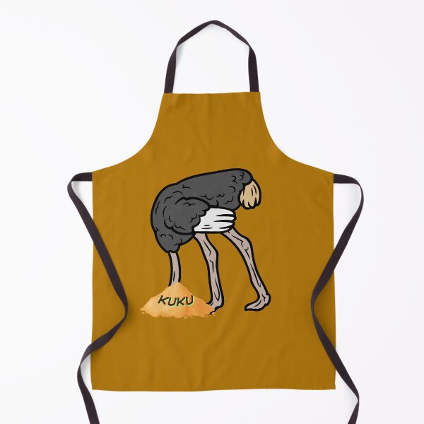 Item preview, Funny Ostrich Head in the Sand KUKU Avoiding Problems Meme Cartoon. designed and sold by LunaPrintCo.