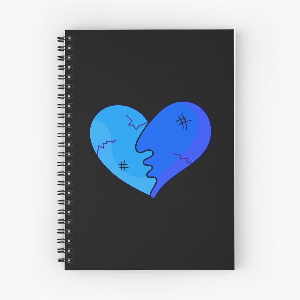 Item preview, Blue heart - Cracked Feelings designed and sold by DibujandoPorfa.
