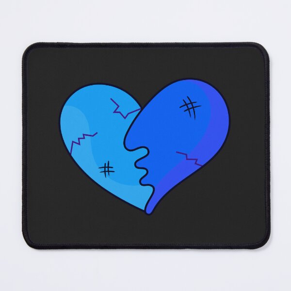 Item preview, Blue heart - Cracked Feelings designed and sold by DibujandoPorfa.