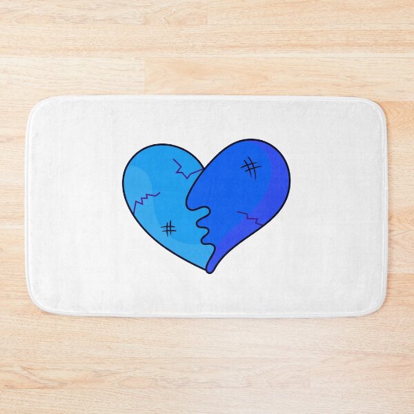 Item preview, Blue heart - Cracked Feelings designed and sold by DibujandoPorfa.