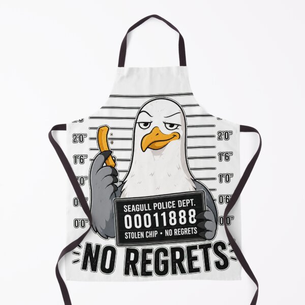 Item preview, Funny Seagull No Regrets Mugshot designed and sold by Corbzart.