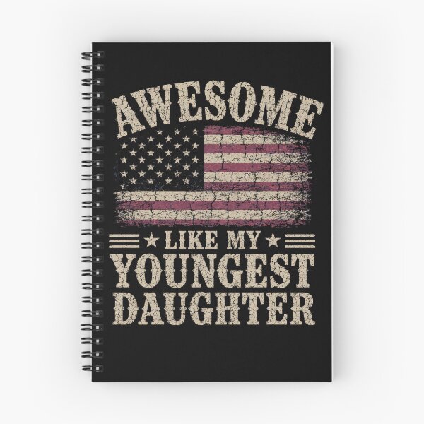 Item preview, youngest daughter Vintage American Flag Patriotic Humor designed and sold by FormalDehyena.