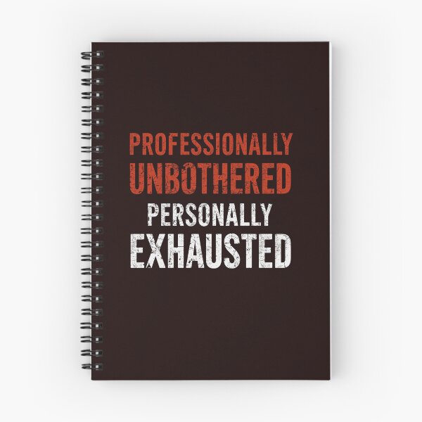 Item preview, Professionally Unbothered Personally Exhausted Funny T-Shirt | Office Humor | Burnout Quote | Vintage Distressed Typography designed and sold by Vvmd.