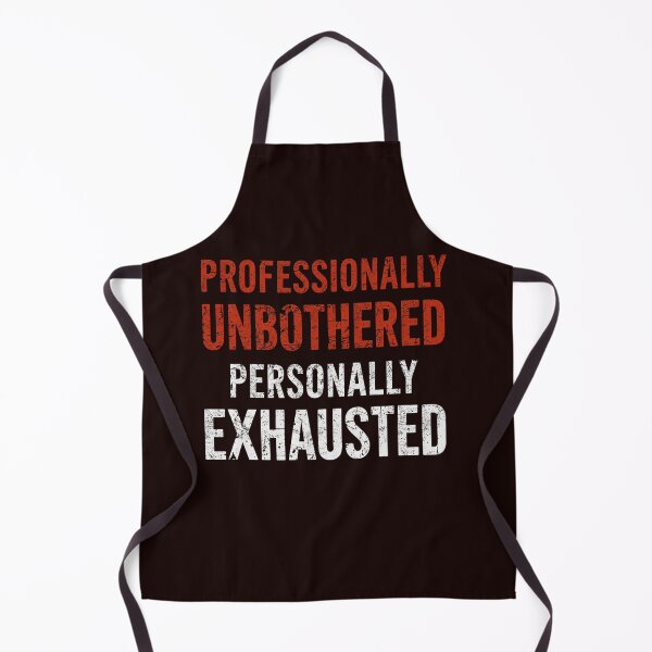Item preview, Professionally Unbothered Personally Exhausted Funny T-Shirt | Office Humor | Burnout Quote | Vintage Distressed Typography designed and sold by Vvmd.