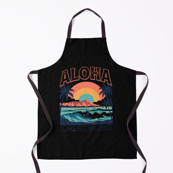 Item preview, Retro Aloha Hawaii Surf Sunset Vintage 1959 Graphic designed and sold by BumbleBloom7.