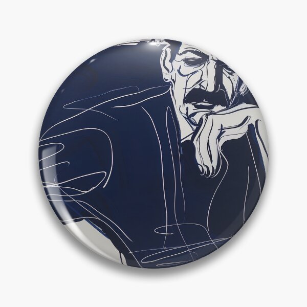 Item preview, Clement Attlee - Blue Abstract Art designed and sold by shadow-bloom.