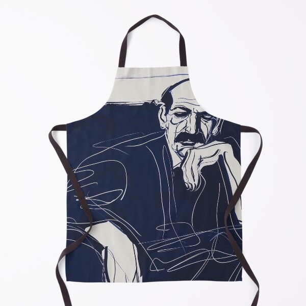 Item preview, Clement Attlee - Blue Abstract Art designed and sold by shadow-bloom.