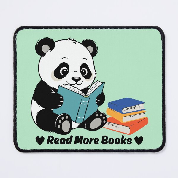 Item preview, Read More Books Cute Panda Reading Design – Book Lover Aesthetic for Stickers, T-Shirts, A-Line Dresses, Home Decor & Gifts designed and sold by SyedaPrints.