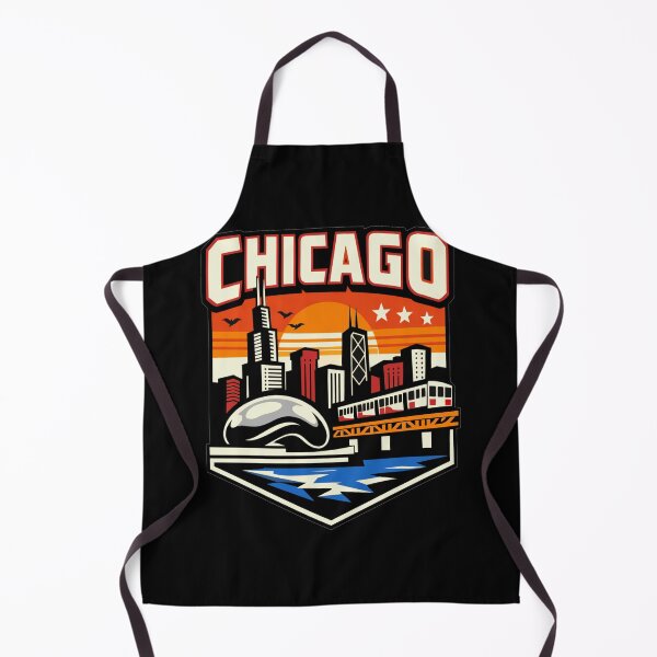Item preview, Chicago Retro Skyline Badge - Illinois City Travel Design designed and sold by Lyfeinsights.