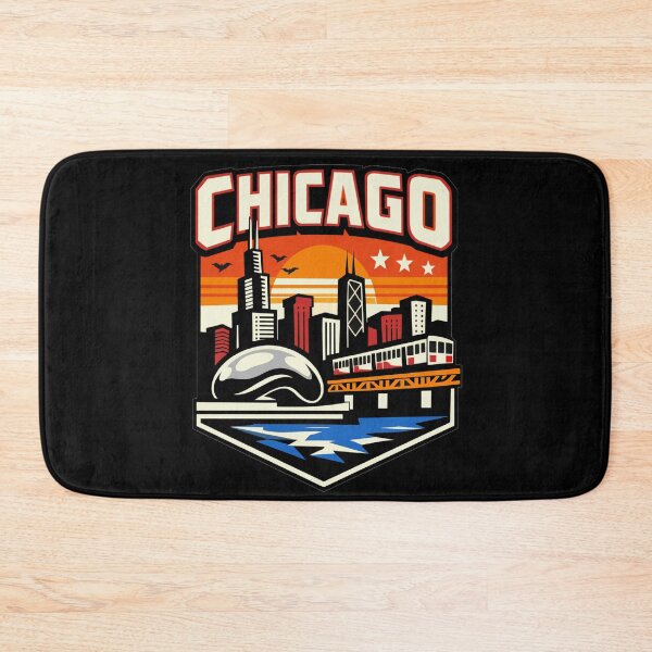 Item preview, Chicago Retro Skyline Badge - Illinois City Travel Design designed and sold by Lyfeinsights.