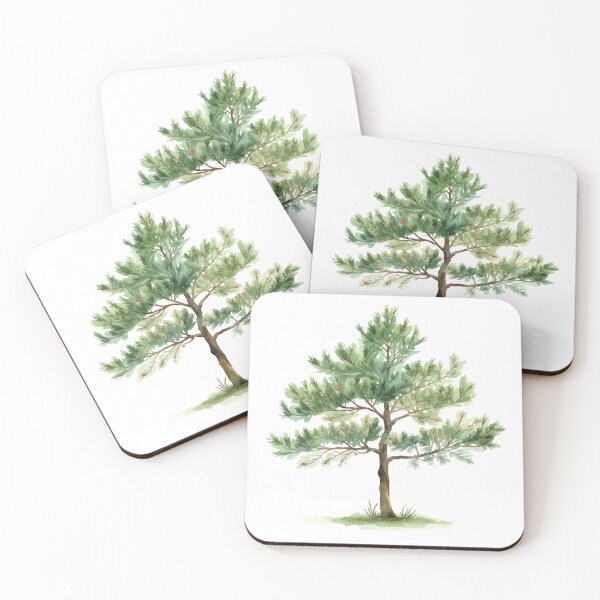Item preview, Pine tree watercolor designed and sold by uunaa.