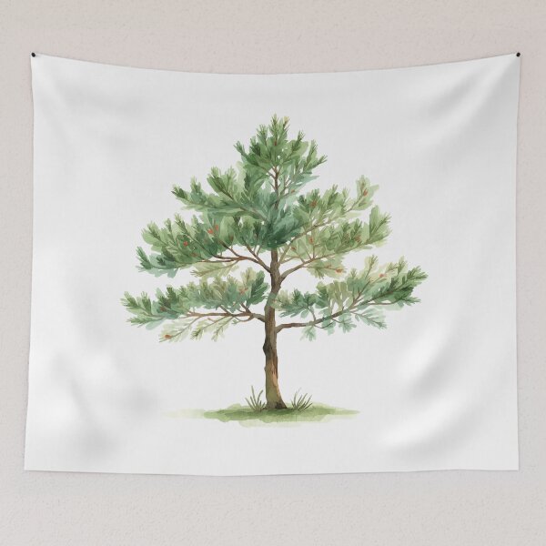 Item preview, Pine tree watercolor designed and sold by uunaa.