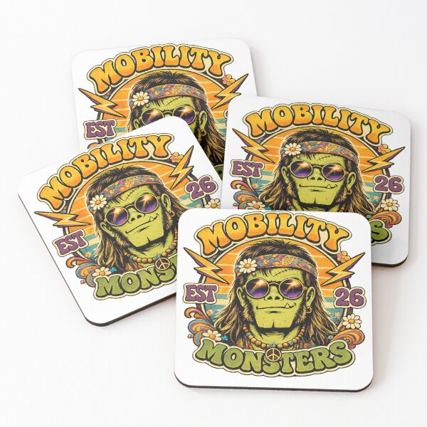 Item preview, Mobility Monsters retro 60s Hippie designed and sold by mobilitymonster.