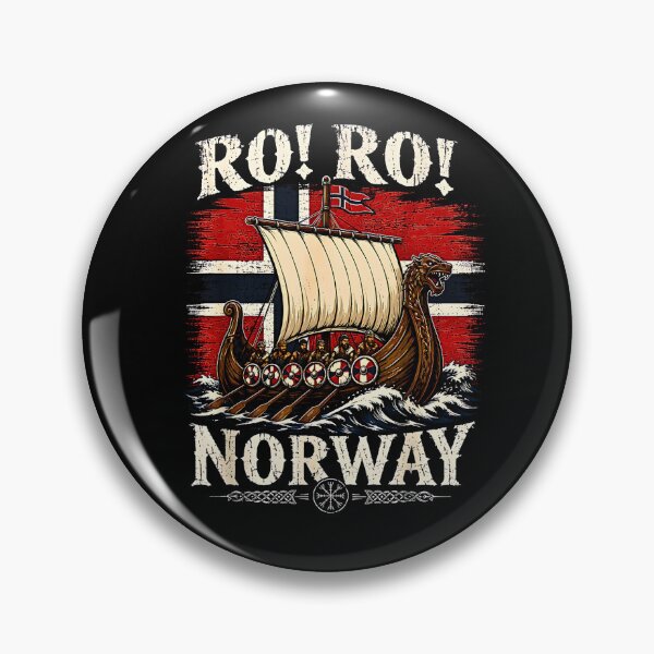 Item preview, Norway Viking Row Ro! Ro! Supporter Longship Retro Graphic designed and sold by Rahamkshop.