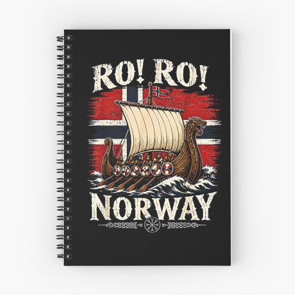 Item preview, Norway Viking Row Ro! Ro! Supporter Longship Retro Graphic designed and sold by Rahamkshop.