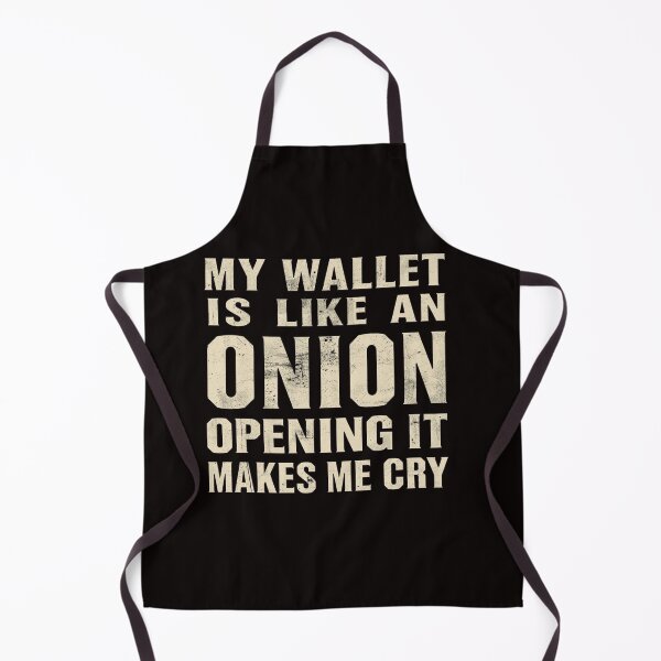 Item preview, My Wallet Is Like an Onion Opening It Makes Me Cry Funny T-Shirt | Money Humor | Broke Quote | Vintage Typography Graphic Tee designed and sold by Vvmd.