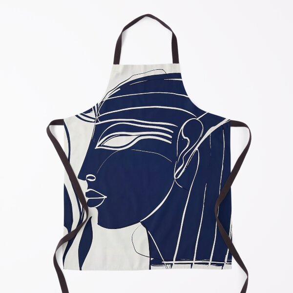 Item preview, Cleopatra, Egyptian pharaoh - Blue Abstract Art designed and sold by shadow-bloom.
