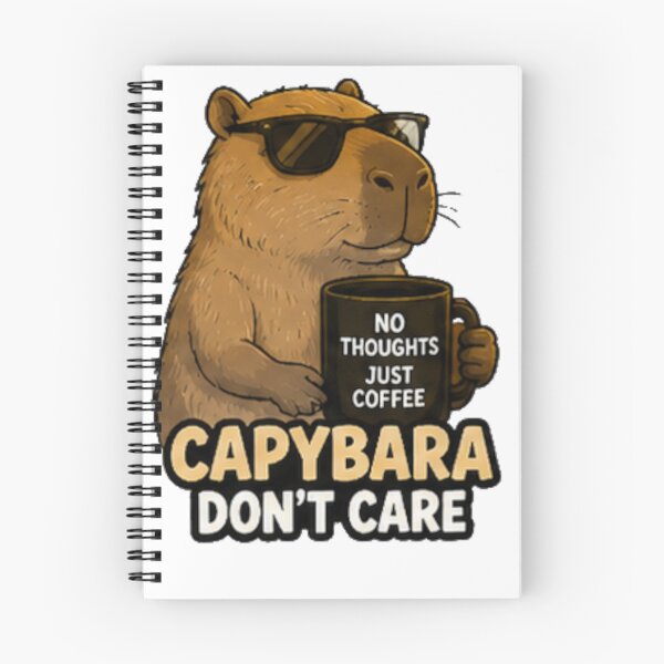 Item preview, capybara don't care designed and sold by Brejko.