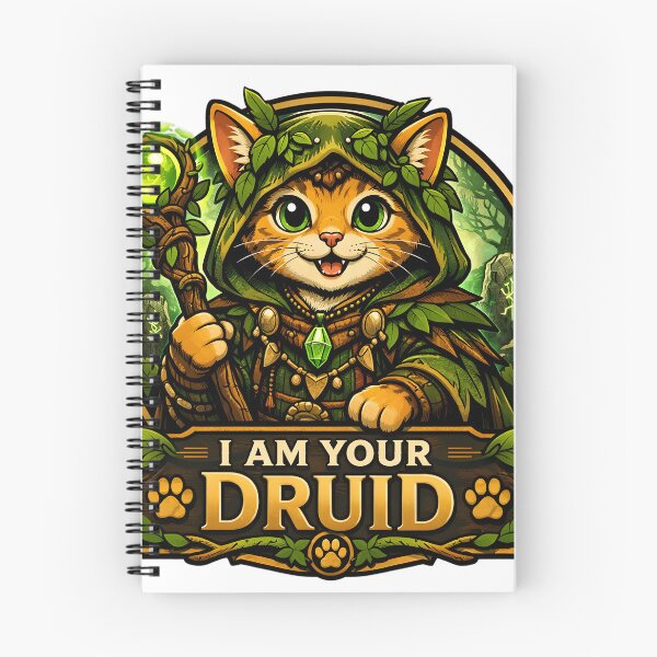 Item preview, Cute Cat Druid designed and sold by ZiemSynd.