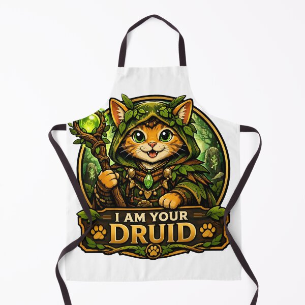 Item preview, Cute Cat Druid designed and sold by ZiemSynd.