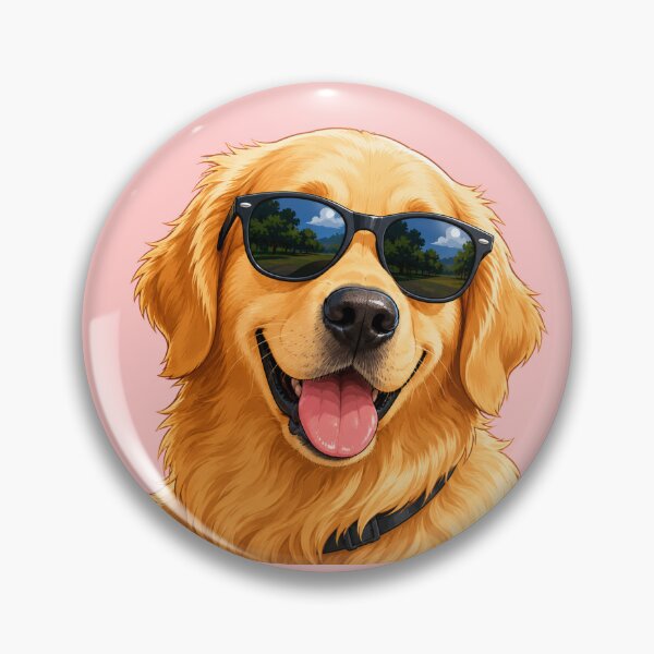 Item preview, Funny Golden Retriever designed and sold by CRAFTICREA.